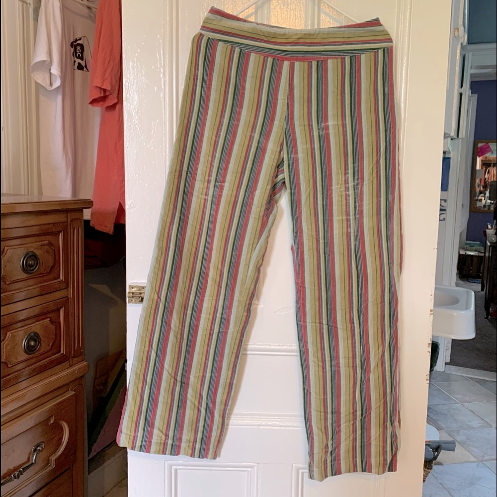 VERY GROOVY one-of-a-kind Italian striped pants, vintage feel